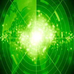 green radar screen