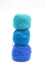 Blue yarn