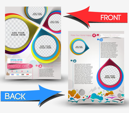 Interior Decorator Front & Back Flyer Template