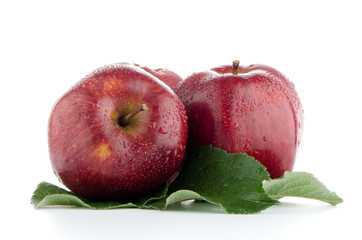 Ripe red apples