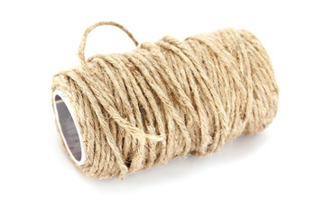 Roll rope isolated on white background