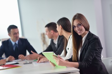 business people in a meeting at office