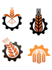 Obraz premium Agriculture icons and smbols