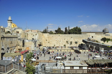 Obraz premium The Western Wall and Temple Mount in Jerusalem