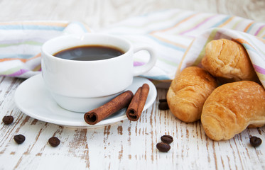 Croissant  with Coffee