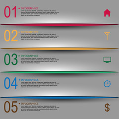 Abstract paper infographic