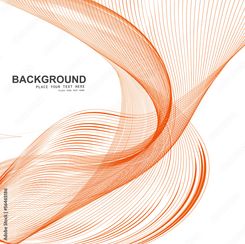 Canvas Prints stylish line colorful blend wave vector illustration