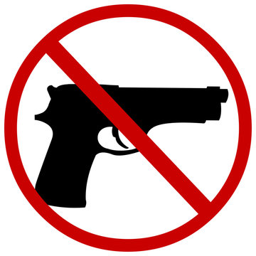 vector sign: no guns