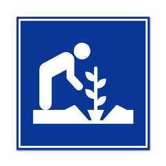 Señal simbolo agricultura