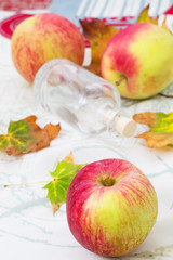 Naklejka na ściany i meble autumn crop of apples
