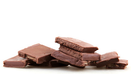 Chocolate Isolated On White