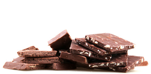 Chocolate Isolated On White