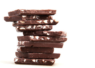 Chocolate Isolated On White