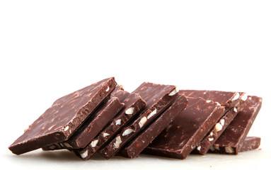 Chocolate Isolated On White