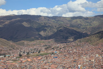 Die Stadt Cusco in Peru