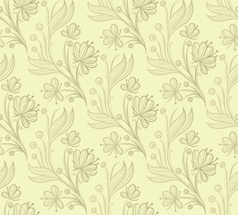Fototapeta premium Floral seamless pattern