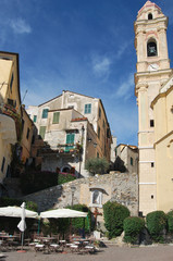 L'antico villaggio di Cervo, Liguria, Italia