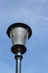 Fototapeta na wymiar Lamp high with sky blue.