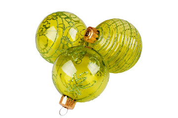 Christmas balls green