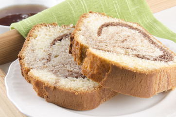 home made vanilla chocolate loaf cake