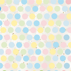 Old paper pastel colour dots vector