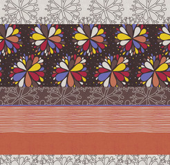 Vivid repeating floral