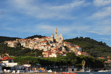 L'antico villaggio di Cervo, Liguria, Italia