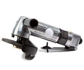 air angle grinder on white background