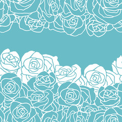 Seamless pattern with flowers roses.