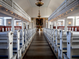 Skagen Church interior, Denmark - obrazy, fototapety, plakaty