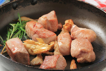 Pan fried pork