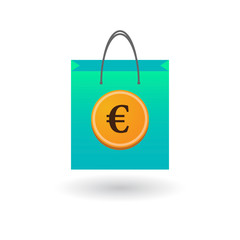 Shopping bag with icon