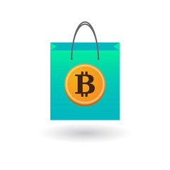 Shopping bag with icon