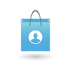 Shopping bag with icon