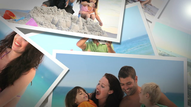 Instant photos of summer situations
