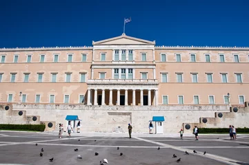 Foto op Plexiglas Syntagma Square and Evzones © lornet