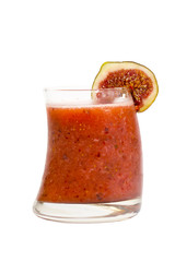 alcoholic cocktail on a white background in the restaurant