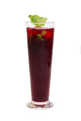 alcoholic cocktail on a white background in the restaurant
