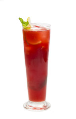alcoholic cocktail on a white background in the restaurant