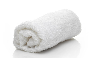 Fototapeta na wymiar white spa towel