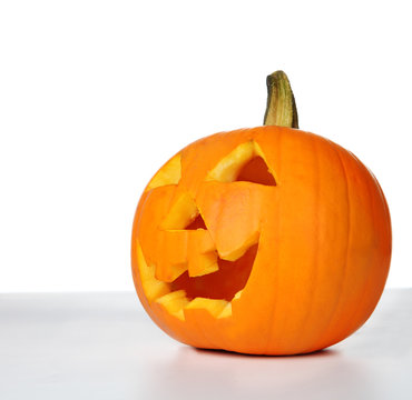 Halloween pumpkin isolated on white background
