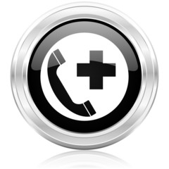 Obraz premium emergency call icon