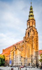 Naklejka premium Katedra św. Stanisława i św. Wacława w Świdnicy