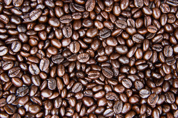 Texture of coffee beans