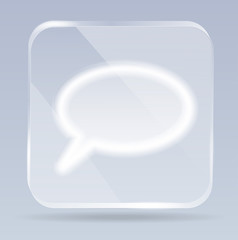 glass speech icon