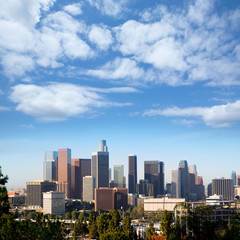 Fototapeta na wymiar Downtown LA Los Angeles skyline California