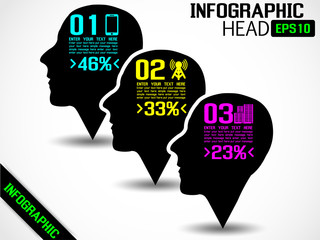 INFOGRAPHIC HEAD BLACK