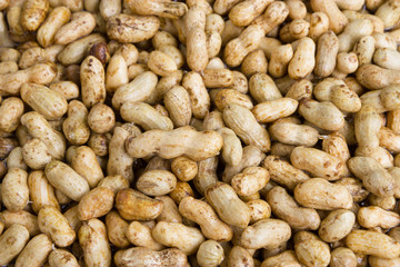 Peanuts in their shell textured