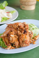 fried chicken on dish