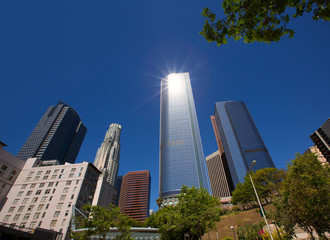 Obraz premium Los Angeles LA downtown at Hill street
